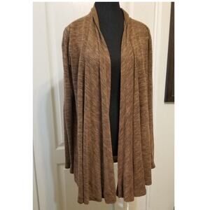 JONES NEW YORK SPORT~ Brown Long Sleeves Cardigan Sweater Wrap Size L ~ EUC